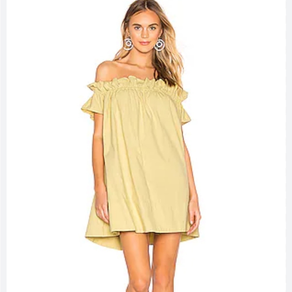 Free People Sophie Dress Off The Shoulder Small 100%Cotton